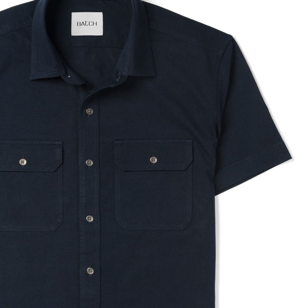 Cotton Farm Shirt, Durable, Water Resistant, Classic Fit, Ranch Shirt Navy / MD