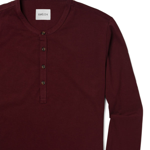 mens maroon henley