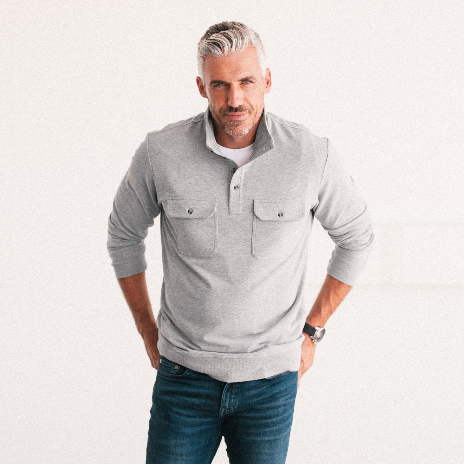 Constructor Pullover Sweatshirt –  Granite Gray French Terry