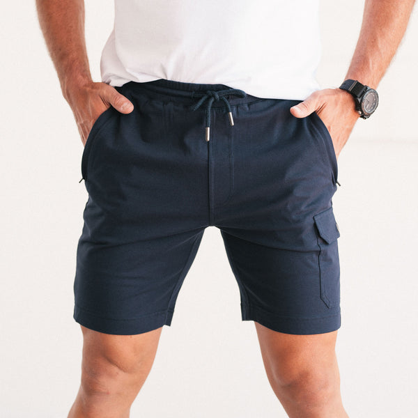 Constructor Short - Navy Stretch Jersey