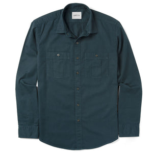 Craftsman Utility Shirt – Bottle Green Cotton Twill