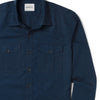 Curator Utility Shirt – Navy Blue Cotton Oxford