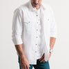 Curator Utility Shirt – Pure White Cotton Oxford