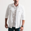 Curator Utility Shirt – Pure White Cotton Oxford