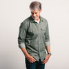 Davis Utility Shirt – Sage Green Cotton Twill