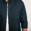 Editor Shirt – Dark Navy Stretch Cotton Poplin