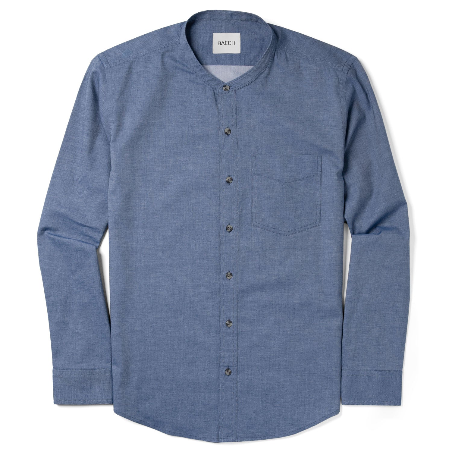 Men's Cotton shirt with denim collar