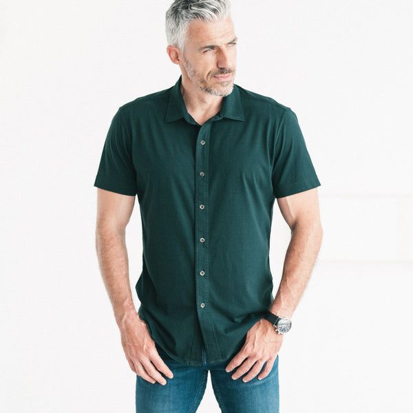 Short Sleeve T-Shirt Shirt - Evergreen Cotton Jersey