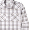 Maker Shirt – White Cotton Oxford Plaid