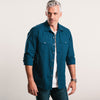 Maker Shirt – Navy Blue Stretch Poplin