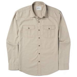 Shepherd Western Shirt – Desert Stone Cotton Twill