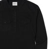 Pioneer Henley Shirt –  Jet Black Cotton Jersey