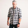 Pioneer Utility Shirt – Black Cotton Oxford Check