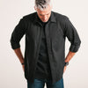 Myers Casual Shirt – Black Cotton Stretch Twill