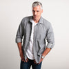 Myers Casual Shirt – Aluminum Gray Cotton Stretch Twill