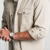 Work Utility Shirt – Desert Sand Cotton Twill