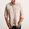 Shepherd Western Shirt – Desert Stone Cotton Twill