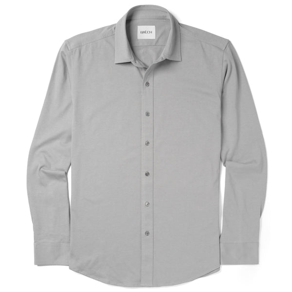Essential Button Down Collar Casual Shirt - Classic White Cotton Twill