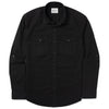 Work Utility Shirt – Black Cotton Twill