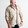 Work Utility Shirt – Desert Sand Cotton Twill