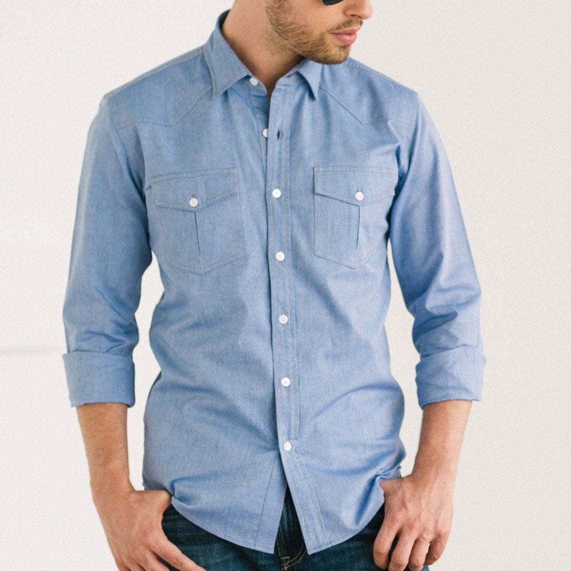 Maker Shirt – Classic Blue Cotton Oxford